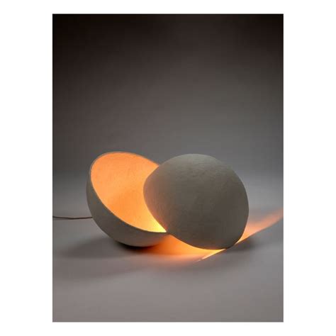 Serax Lampe Earth Ronde En Papier Mach Blanc Smallable