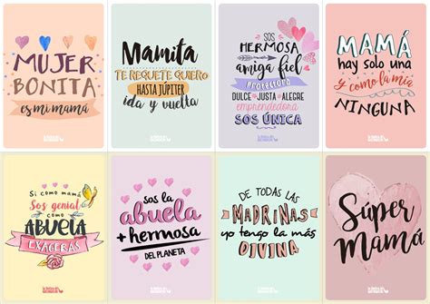 Día De La Madre Set X 8 Tarjeta Del Día De La Madre Tarjeta De