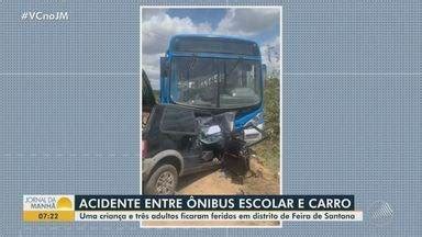 Jornal Da Manh Acidente Entre Um Nibus Escolar E Um Carro De