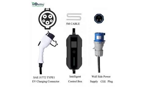 Jtccm T Ce P A Type Portable Electric Car Charger Type Sae