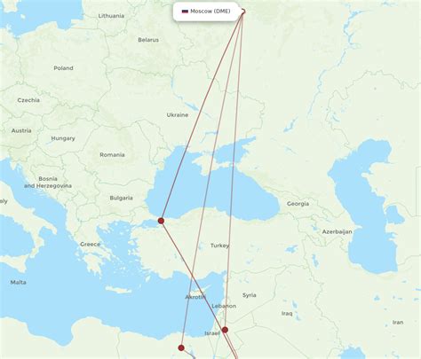 All Flight Routes From Madinah To Moscow MED To DME Flight Routes