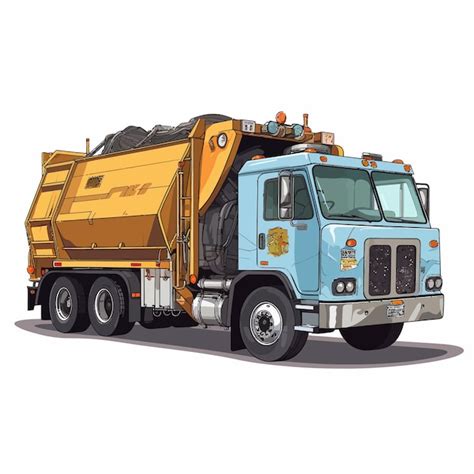 Premium Vector Garbage Truck Icon