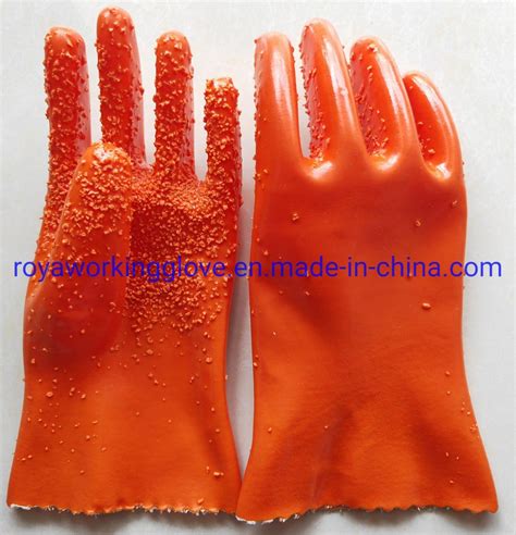 PVC Dots Coated Gloves Anti Oil Gloves Anti Acid Working Gloves