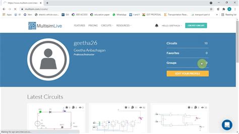 Multisim Online Simulator Introduction Youtube