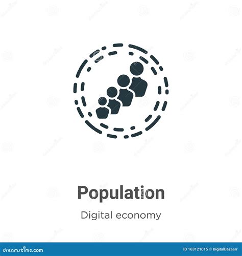 Population Vector Icon On White Background Flat Vector Population Icon