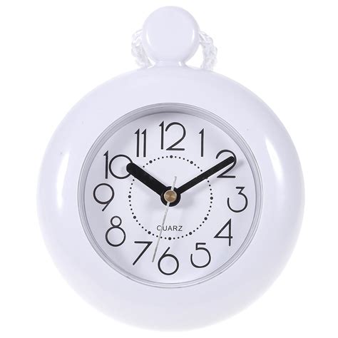 Bathroom Waterproof Wall Clock Indoor Wall Clock With Hanging Strap