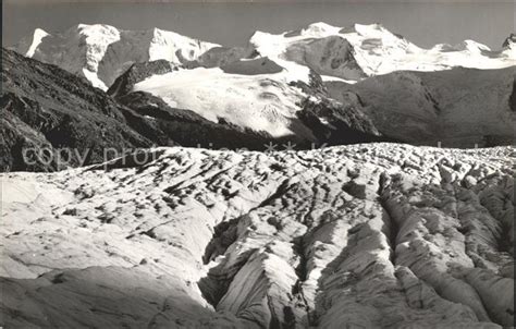 Morteratschgletscher Mit Piz Palue Und Bellavista Kat Morteratsch Nr