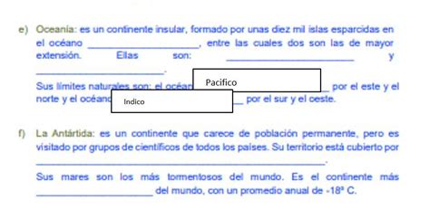 Ayudaaaaaaaaa Plisss Se Los Ruego El Titulo Es Oceanos Y Continentes