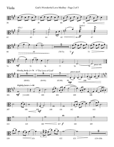 Gods Wonderful Love Medley Choral Anthem Satb Viola Sheet Music Pdf