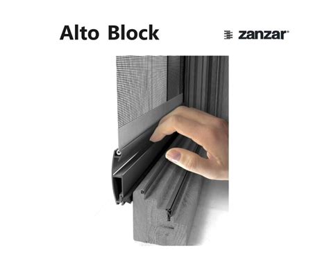 Zanzariera Alto Block Zanzar Avvolgente Senza Bottone Ombra Sole