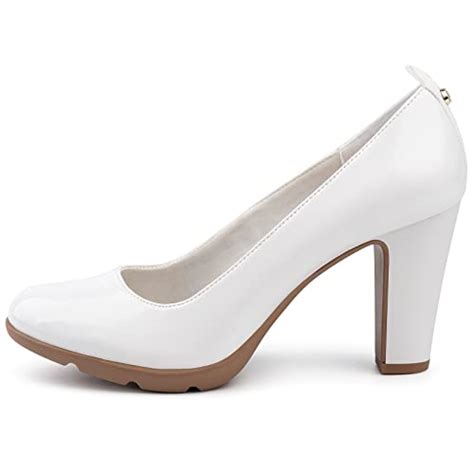 Best White Block Heels Closed Toe