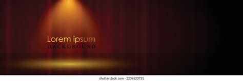 Golden Spotlight Template Competition Position Award Stock Vector