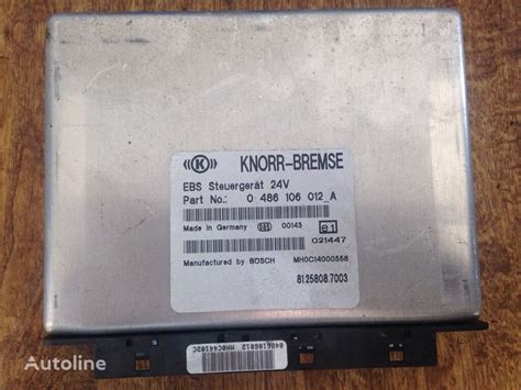 Knorr Bremse Control Unit For Man Truck For Sale Germany