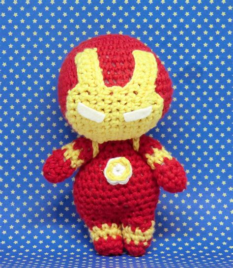 Ironman Amigurumi Style Pdf Crochet Pattern Inspired By The Etsy Uk