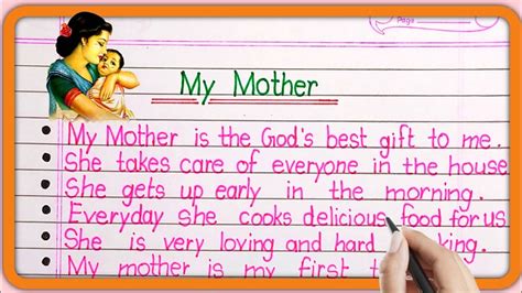 My Mother Essay Essay On My Mother 10 Lines Essay On My Mother