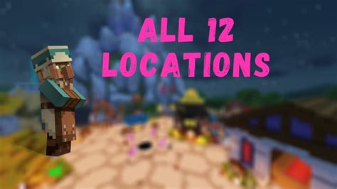 All 12 Villager Locations Hypixel Skyblock Youtube