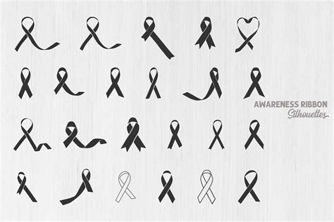 Awareness Ribbon Silhouette Ribbon Svg Afbeelding Door Design Lands