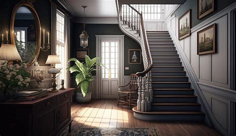 Premium AI Image | Dutch Colonial interior seamlessly blends ...