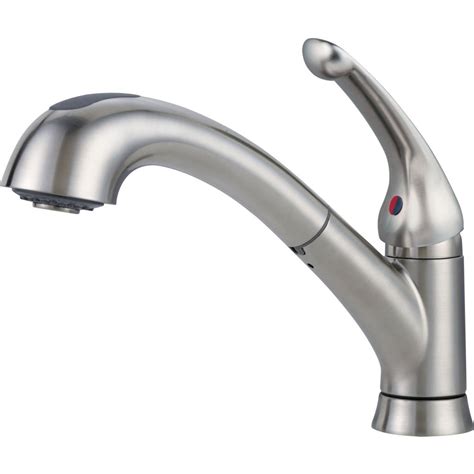 DELTA 469LF-AR KITCHEN FAUCET WITH PULLOUT SPRAY - ARCTIC STAINLESS ...