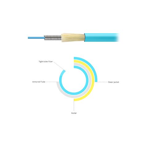 Lightspeed™ Duplex Multi Mode Armored Fiber Optic Patch Cables Future