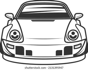 Car Line Art Vector Illustration Stock Vector (Royalty Free) 2131395947 | Shutterstock