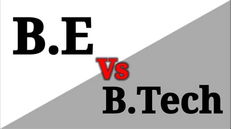 Be Vs B Tech Difference Between Be And B Tech In Tamil