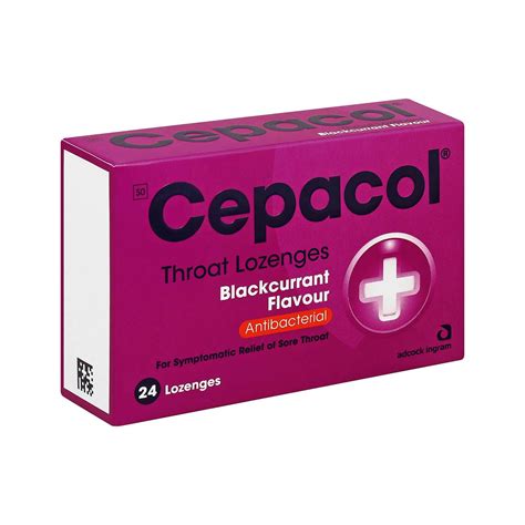 CEPACOL BLACKCURRANT LOZENGES 24 - Broadway Pharmacy