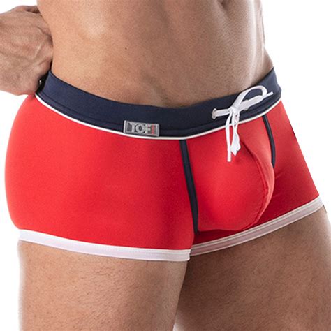 Tof Paris Boxer De Bain Holidays Rouge Marine Inderwear