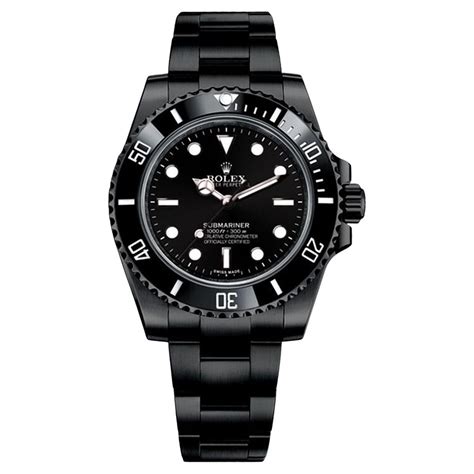Rolex Submariner Date Black Pvddlc Coated Stainless Steel Watch