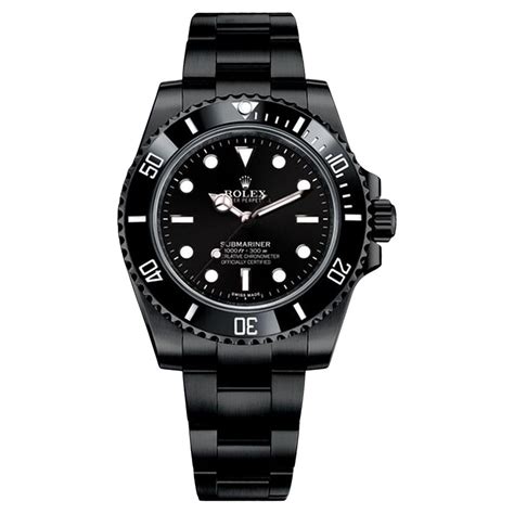 Rolex Submariner Date Black PVD DLC Coated Stainless Steel Watch