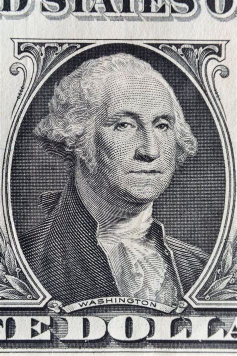 George Washington On 1 Dollar Bill Stock Photo - Image of banking ...