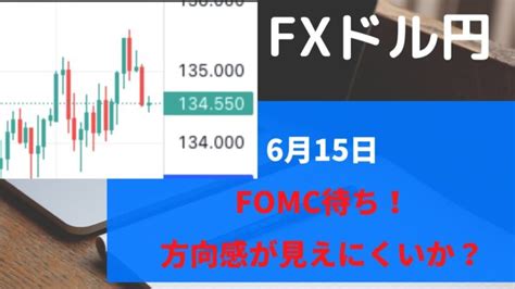 【fx ドル円 6月15日】fomc待ちか？方向感が見えにくい？両パターン想定！