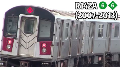 R142As Running in 6 Line Service (2007-2013) - YouTube