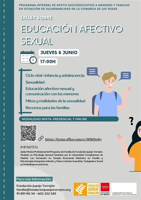 Abiertas Las Inscripciones Del Taller Sobre Educación Afectivo Sexual Fundación Juanjo