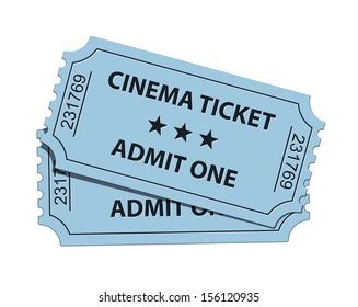 Vector Illustration Cinema Ticket Stock Vector Royalty Free