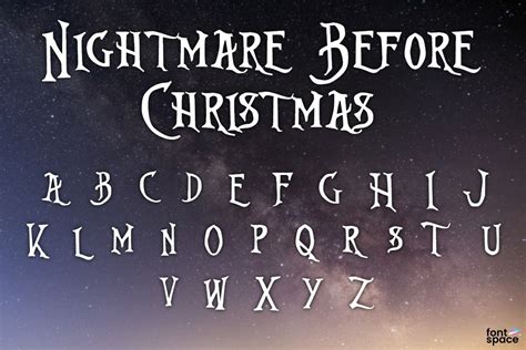 Nightmare Before Christmas Font Artofit