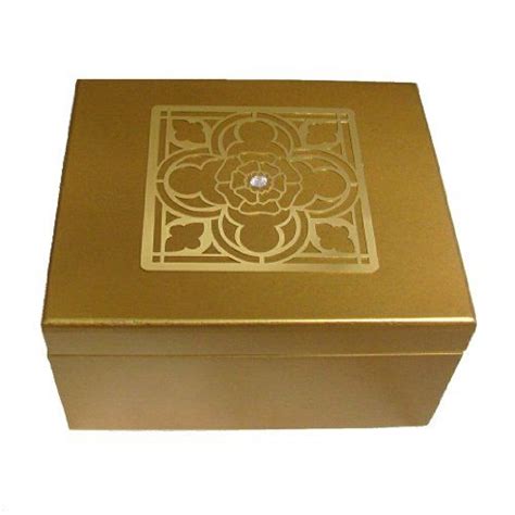 Golden Celtic Wooden Tazo Tea Box Sampler Includes 44 TAZO Teabags In