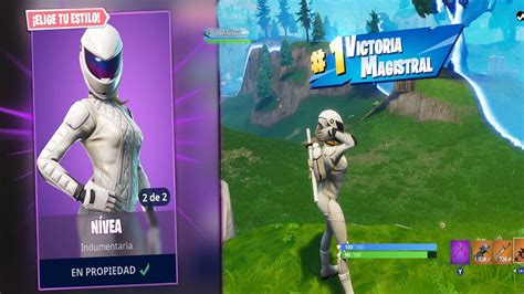 Destrozando Con La Nueva Skin Nivea Incre Ble Fortnite Battle