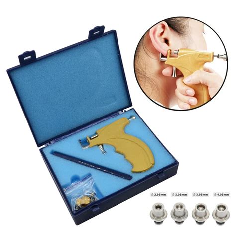 Professional Ear Stud Earring Piercing Gun Tools Kit Body Piercing Gun