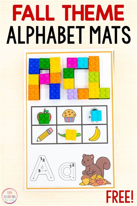 Free Printable Fall Alphabet Activity Mats | Alphabet activities, Fall ...