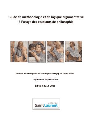 Remplissable En Ligne Cegepsl Qc Guide De M Thodologie Et De Logique