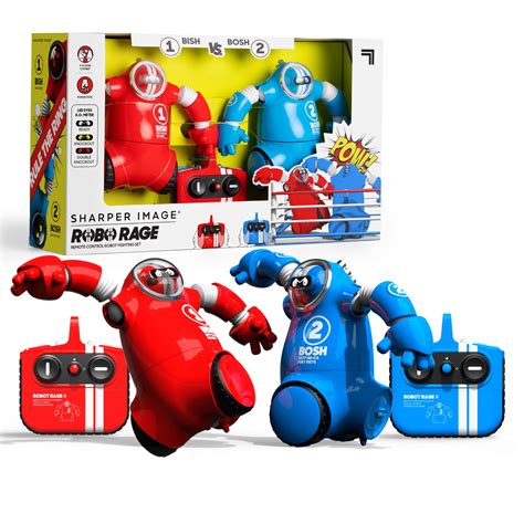 Sharper Image Toy Rc Robo Rivals Remote Control Robot Fighting Set