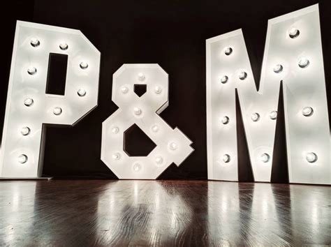 Large Light Up Letters Wedding Lights Marquee Letters Large Etsy