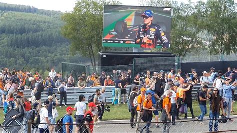 F1 Spa Francorchamps 2022 Fans On Track Les Combes BelgianGP YouTube