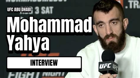 Mohammad Yahya Full Ufc Abu Dhabi Media Day Interview Youtube