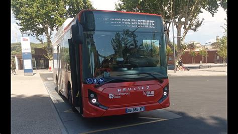 Pays d Aix Mobilité Heuliez GX 137 Elec sur la ligne 182 destination