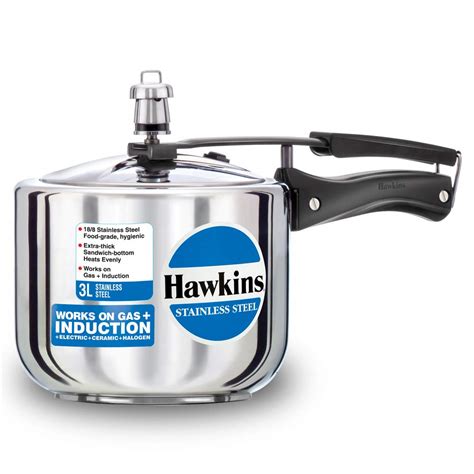 Buy Hawkins 3 Litre Pressure Cooker Stainless Steel Inner Lid Cooker