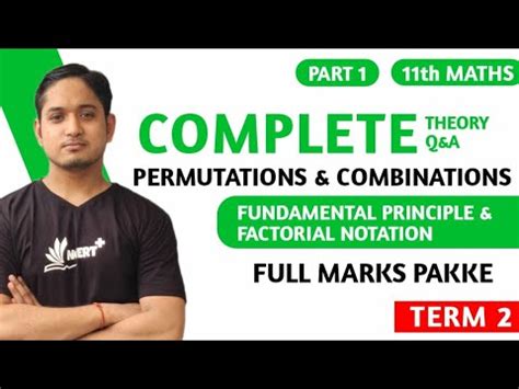 CLASS 11 CHAPTER 7 PERMUTATIONS COMBINATIONS PART 1 FUNDAMENTAL