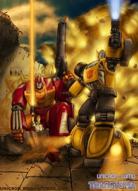 Hot Rod And Bumblebee Transformers Bumblebee Transformers Artwork Hot