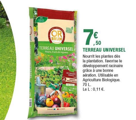 Promo Terreau Universel Chez E Leclerc Jardi Icatalogue Fr